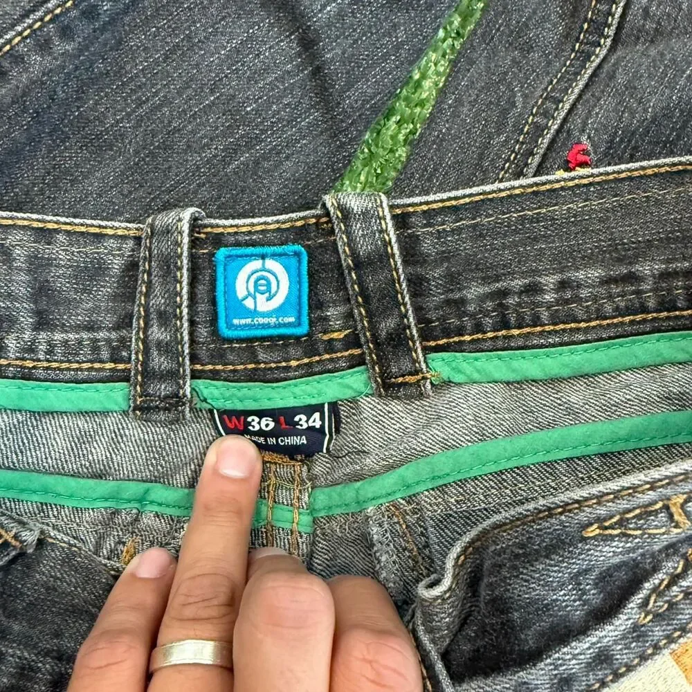 Coogi Men's Navy and Blue Jeans